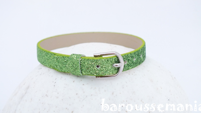 Bracelet Simili paillette vert