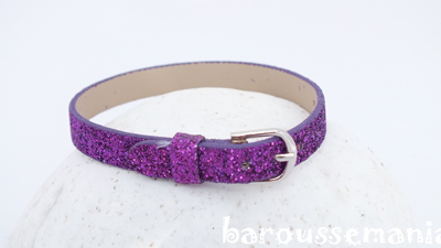 Bracelet Simili paillette violet