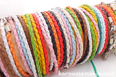 Bracelet skaÃ¯ TressÃ©s couleurs aux choix
