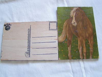 Carte postale Cheval prairie CPJA09