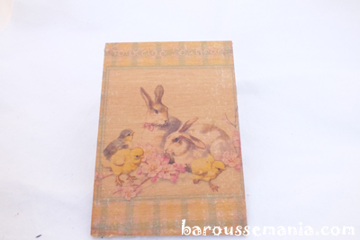 Carte postale en bois lapin joyeux anniversaire CP76